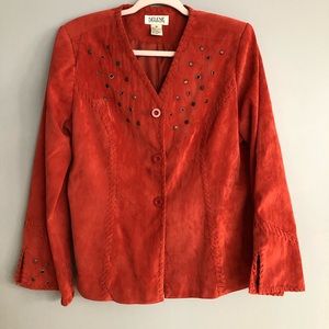 Vintage suede Selene sport outfit